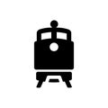 Train vector icon. tram illustration sign. travel symbol. public transport logo.