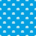 Train waggon with coal pattern seamless blue Royalty Free Stock Photo