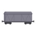 Train wagon icon cartoon vector. Cargo goods Royalty Free Stock Photo