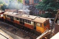 Train wagon in operation in Thailand Royalty Free Stock Photo