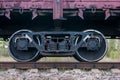 Train wagon wheels, Russian train