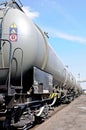 Train wagons for liquid transport Royalty Free Stock Photo