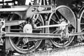 The train wheel. of Steam locomotive Royalty Free Stock Photo