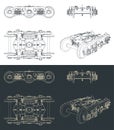 Train wheelbase blueprints