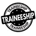 Traineeship grunge rubber stamp Royalty Free Stock Photo