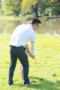 Trainer golf tutor practice for new golf player