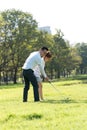 Trainer golf tutor practice for new golf player