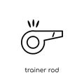 Trainer Rod icon. Trendy modern flat linear vector Trainer Rod i Royalty Free Stock Photo