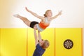 Training acrobatic feat