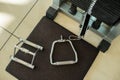 Training apparatus in gym. Royalty Free Stock Photo