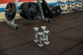 Training apparatus in gym. Royalty Free Stock Photo