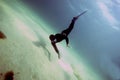 Freediver in the Black Sea.