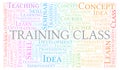 Training Class word cloud.