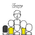 training concept flat icons Royalty Free Stock Photo