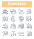 Training Course Doodle Icons