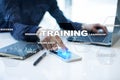 Training and development Professional growth. Internet and education concept. Royalty Free Stock Photo