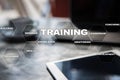 Training and development Professional growth. Internet and education concept. Royalty Free Stock Photo