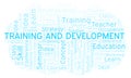Training And Development word cloud.