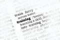 Training Dictionary Definition Royalty Free Stock Photo