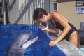 Training dolphin, Magic Mountain, CA