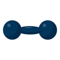 Training dumbbell icon, cartoon style