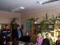 The training on fire safety and medical assistance at school the Gomel region of Belarus.