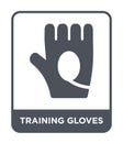 training gloves icon in trendy design style. training gloves icon isolated on white background. training gloves vector icon simple Royalty Free Stock Photo