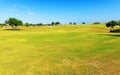 Training Golf Field for Range Shots, Cyprus Royalty Free Stock Photo