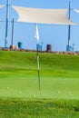 Training Golf Field for Range Shots, Cyprus Royalty Free Stock Photo