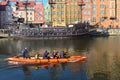 Training of a paddle long boat