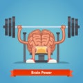 Training powerful and smart mentality Royalty Free Stock Photo