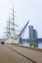 Training sailing ship Gift of Pomerania in Gdynia, Poland Royalty Free Stock Photo