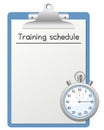 Training Schedule and Stopwatch