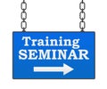 Training Seminar Signboard Royalty Free Stock Photo