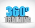 360 training sign illustration design Royalty Free Stock Photo