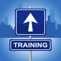Training Sign Represents Direction Lesson And Webinar Royalty Free Stock Photo