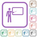 Training simple icons Royalty Free Stock Photo