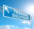 Training solutions concept. Royalty Free Stock Photo