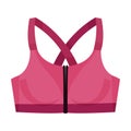 Training Sports Bra or Racerback Tank as Track Womenswear Vector Illustration