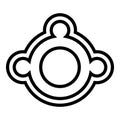 Training strategy icon outline vector. Approved compliance