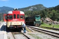 Trains Bohinjska Bistrica railway station Slovenia