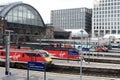 Trains Kings Cross railway station