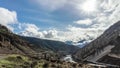 Trains Laboring through the Fraser Canyon