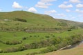 Trains and M6 motorway in Lune Gorge, Cumbria