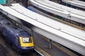 Trains at Paddington railway station in London Royalty Free Stock Photo