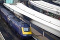 Trains at Paddington railway station in London