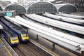 Trains at Paddington railway station in London Royalty Free Stock Photo