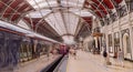 Trains and passengers in Paddington Station, London Royalty Free Stock Photo