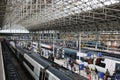 Trains at platforms Manchester Piccadilly station