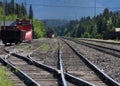 Plows on a track